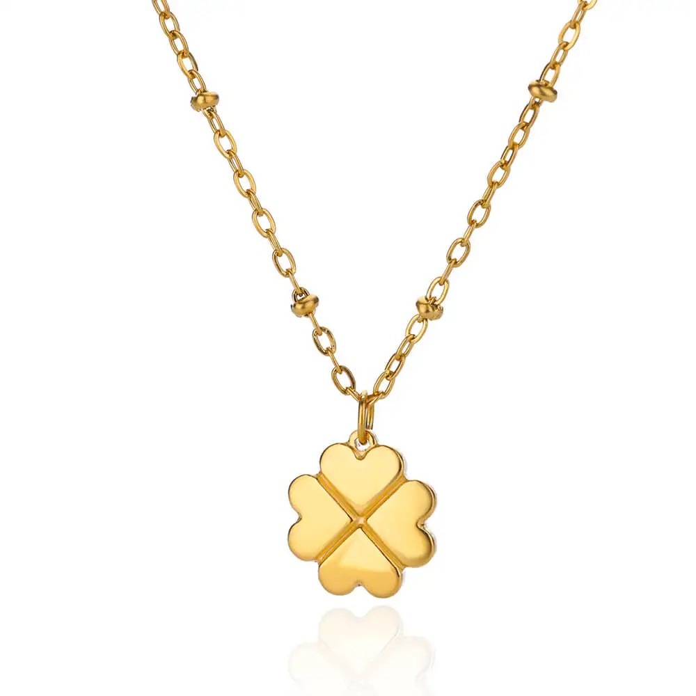 4 Hearts Clover Necklace