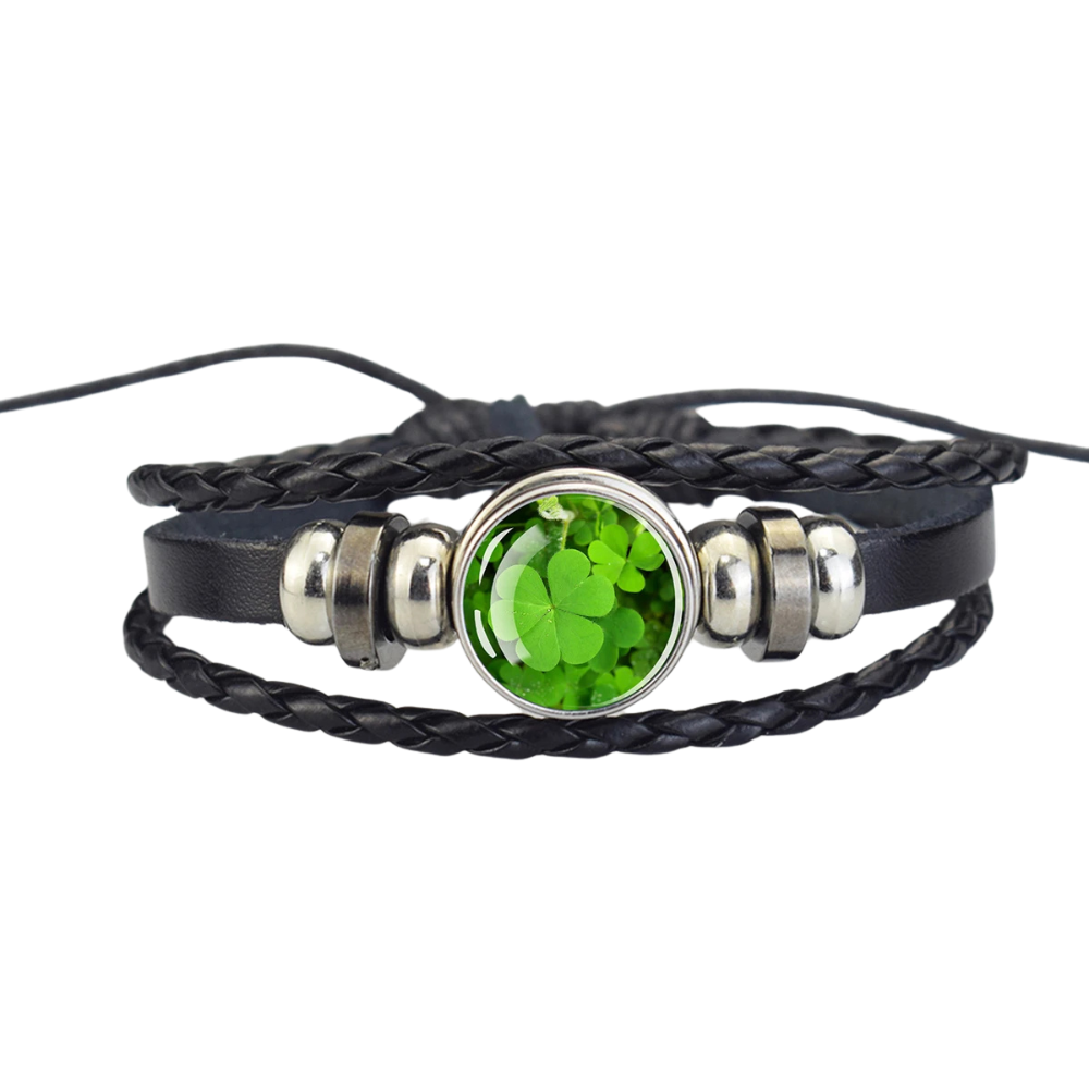 Black Clover Bracelet for Men