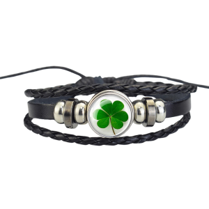 Black Clover Bracelet for Men