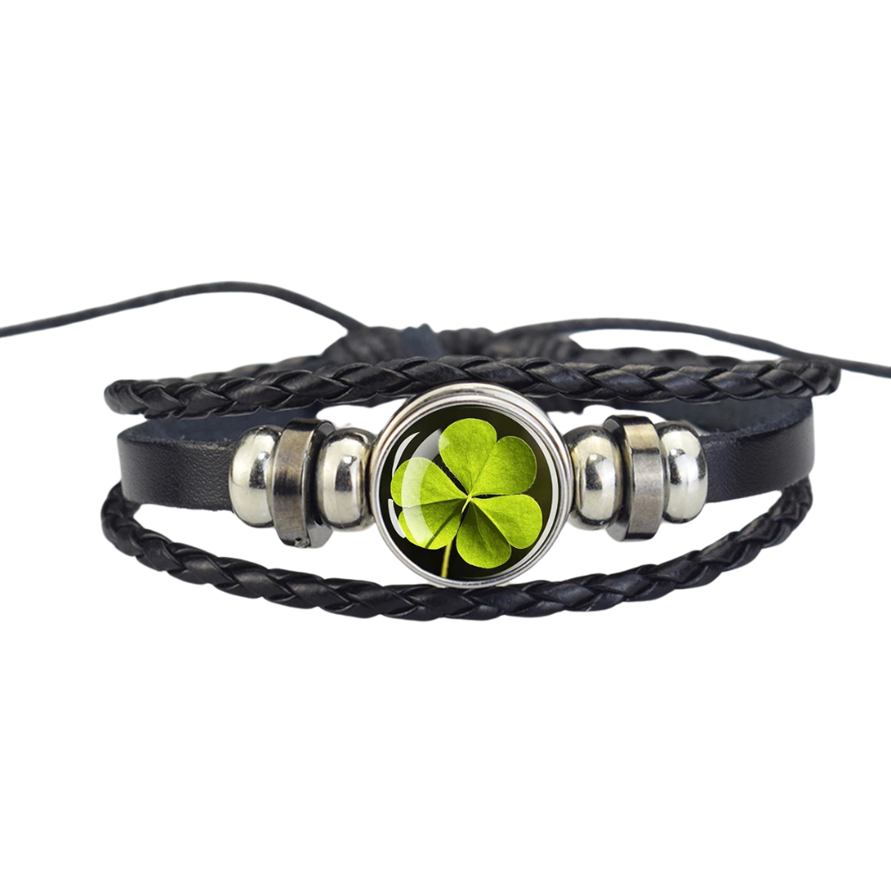 Black Clover Bracelet for Men