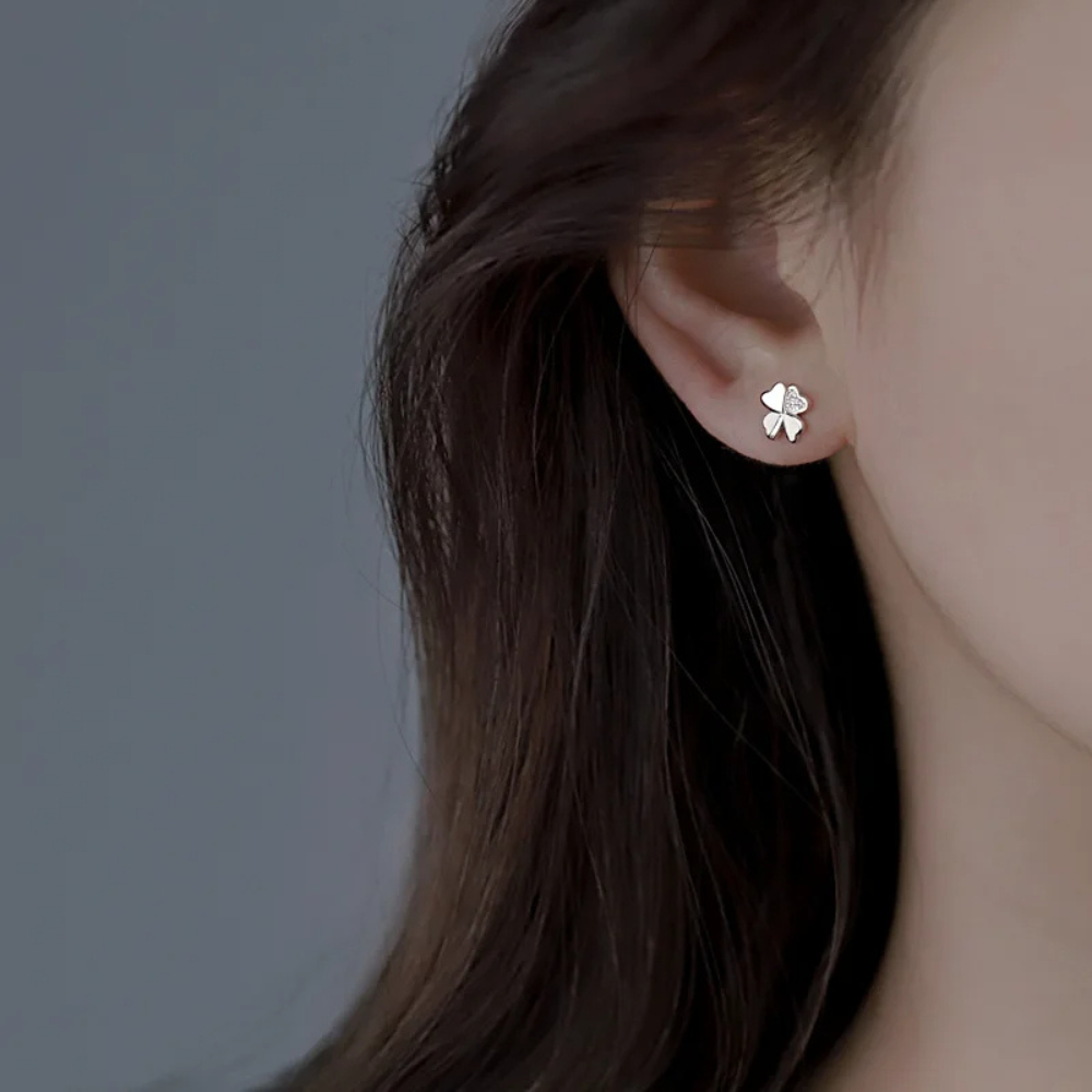 Mini Clover Earrings - Image 2