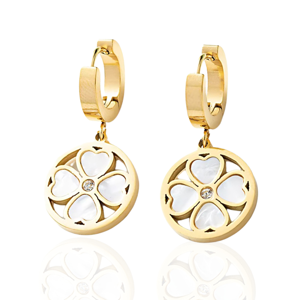 Golden Clover Earrings - Image 4