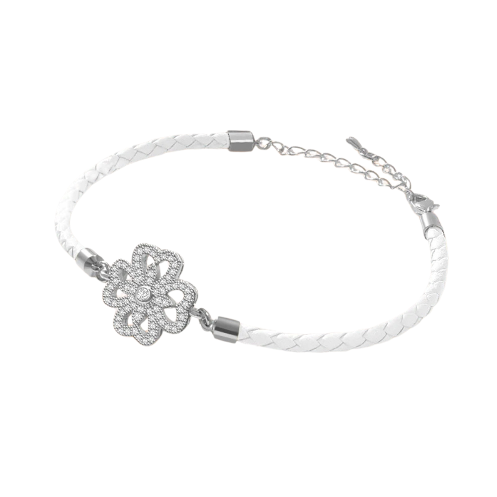 Leather Clover Bracelet - Image 4