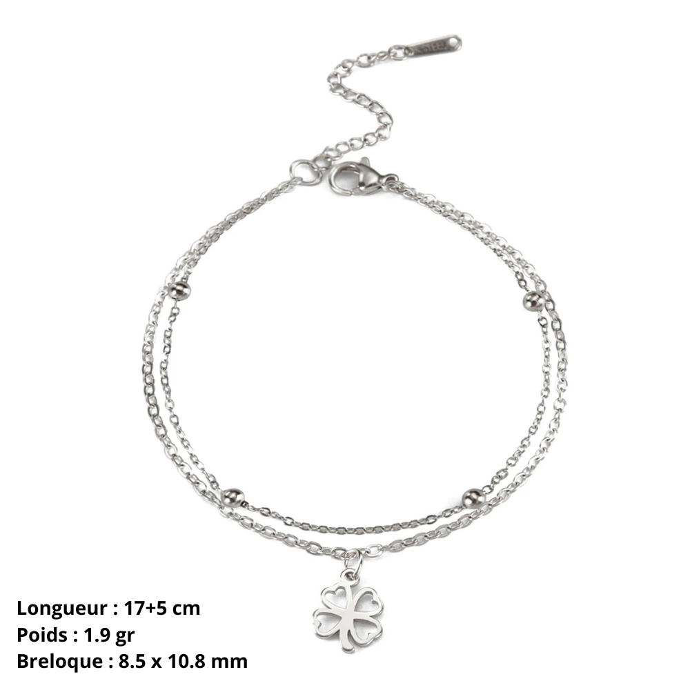 Clover Heart Bracelet - Image 4
