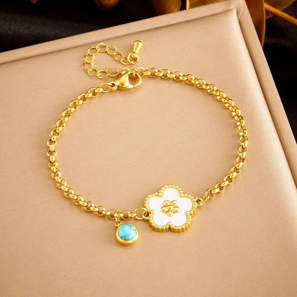 White Clover Bracelet - Image 2