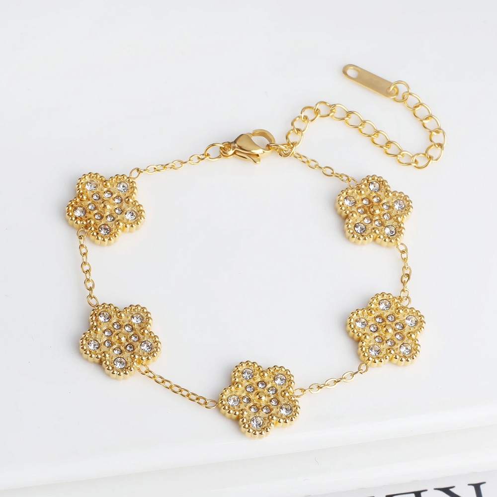 5 Leaf Clover Bracelet - Image 3
