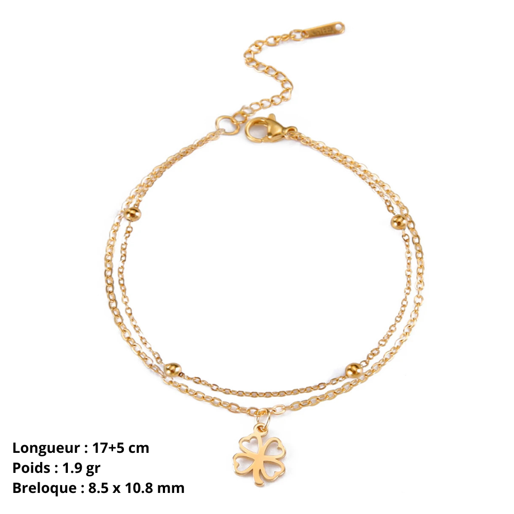 Clover Heart Bracelet - Image 3