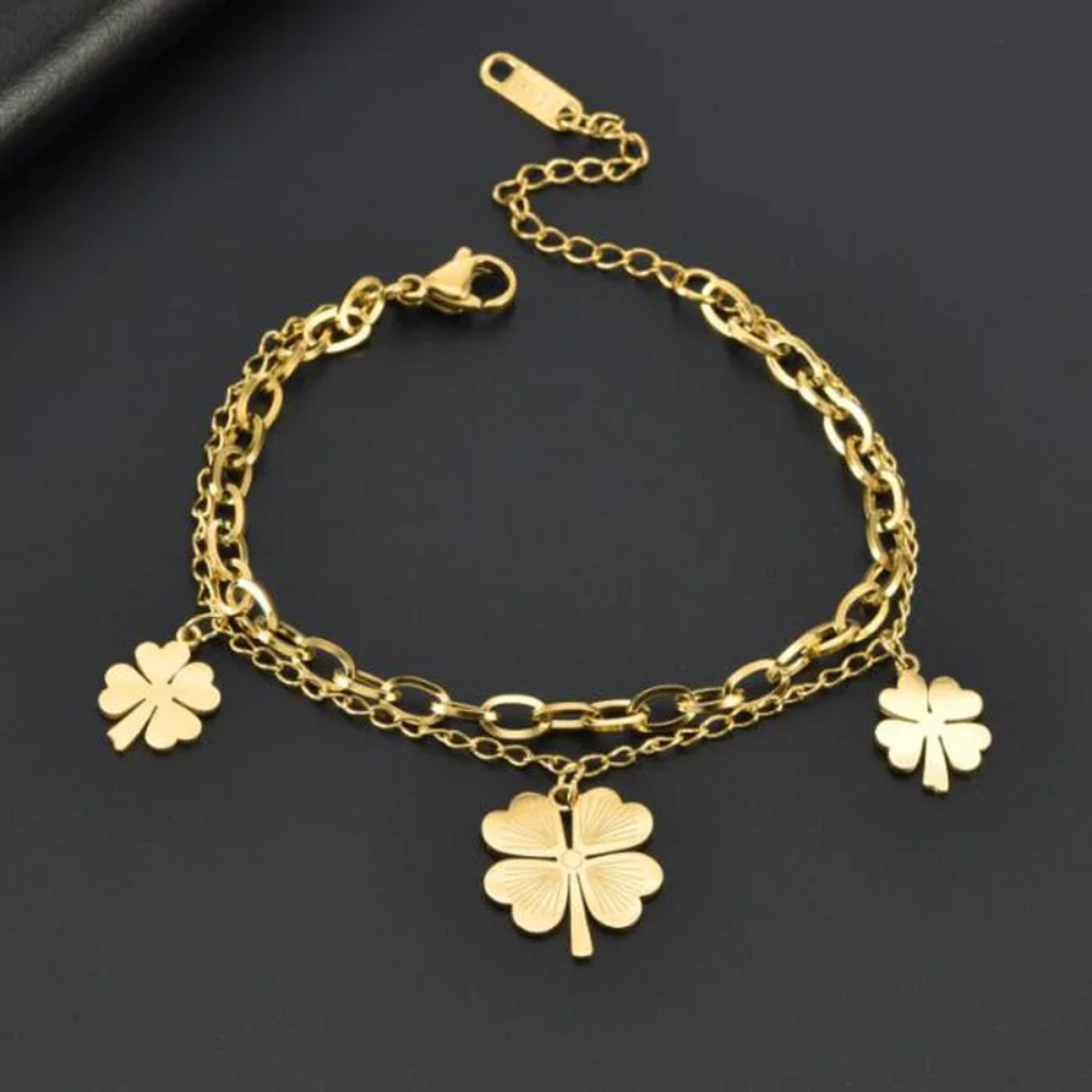 Three Clover Bracelet - Image 5