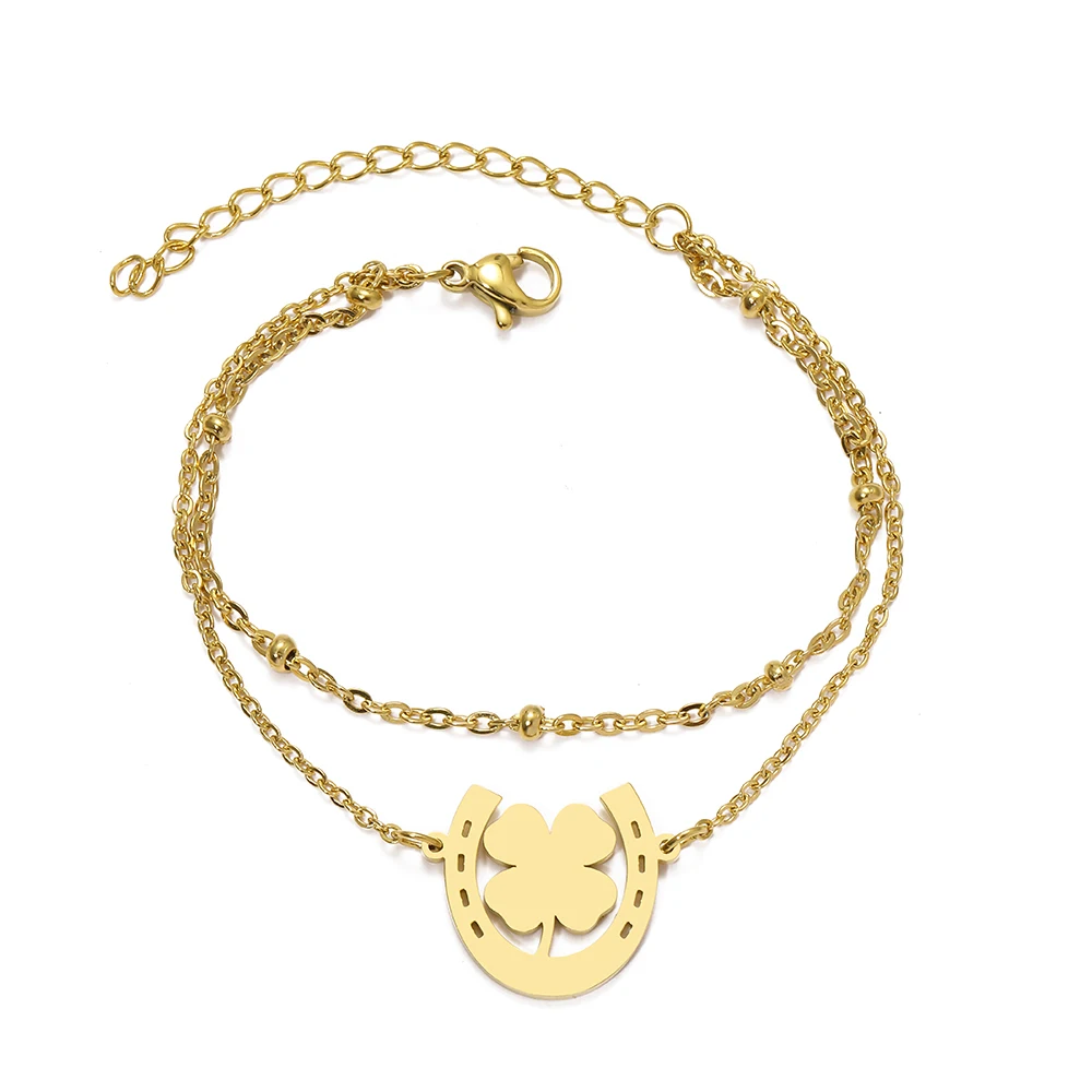 Horseshoe Clover Bracelet - Image 3