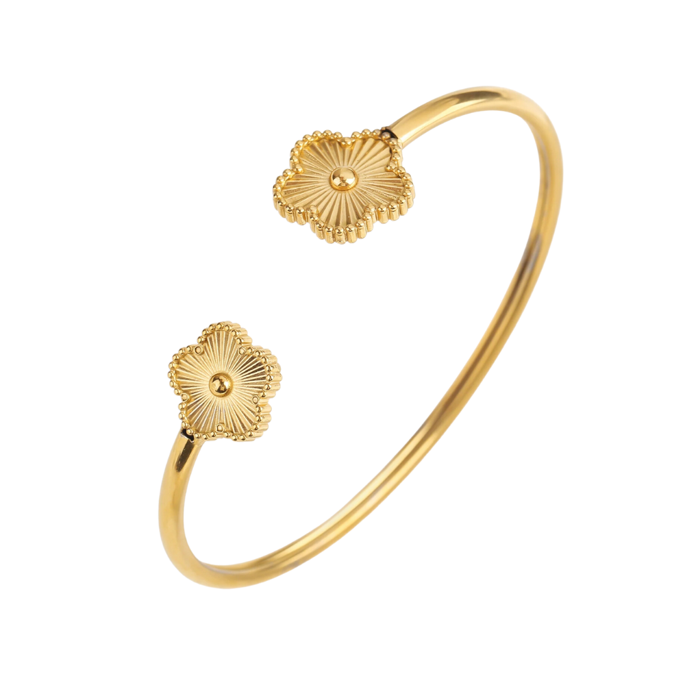 Clover Bangle Bracelet - Image 4