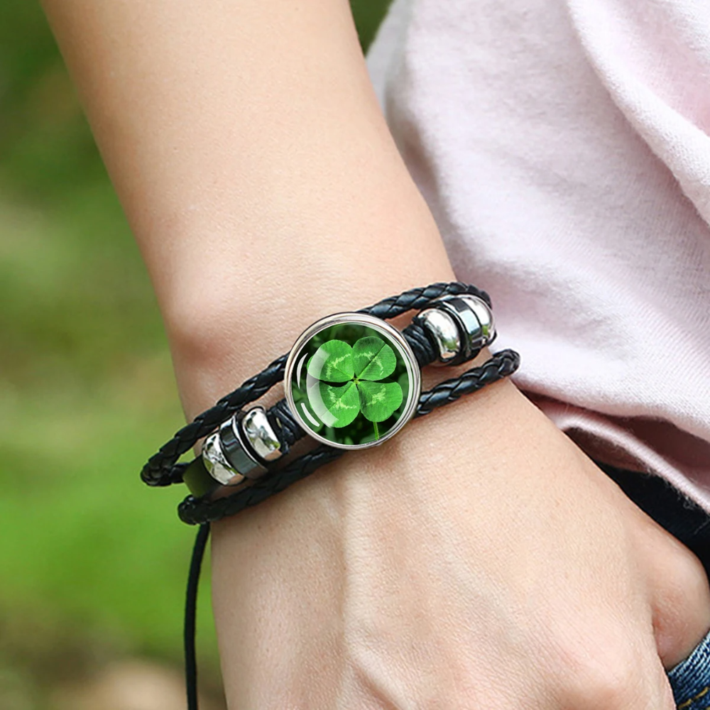Black Clover Bracelet for Men - Image 8