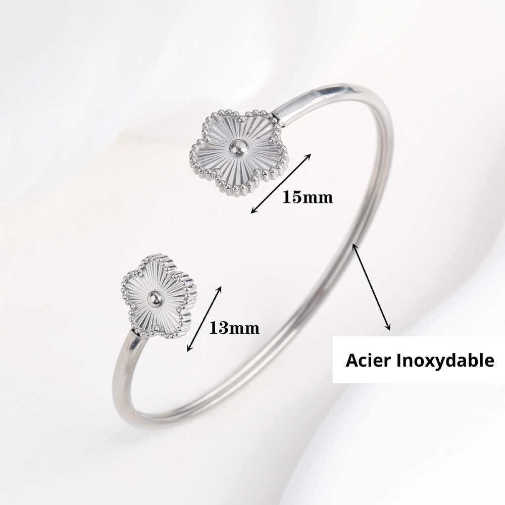 Clover Bangle Bracelet - Image 6
