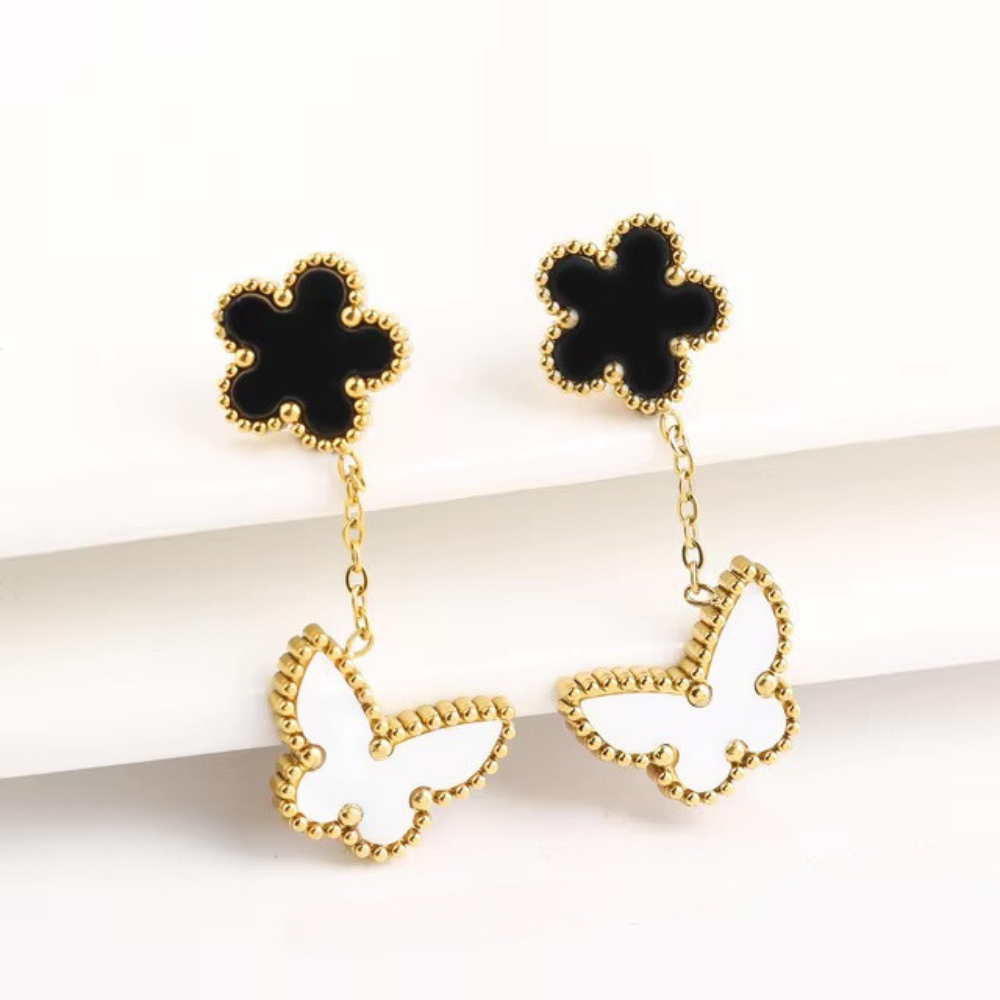 Butterfly Clover Earrings