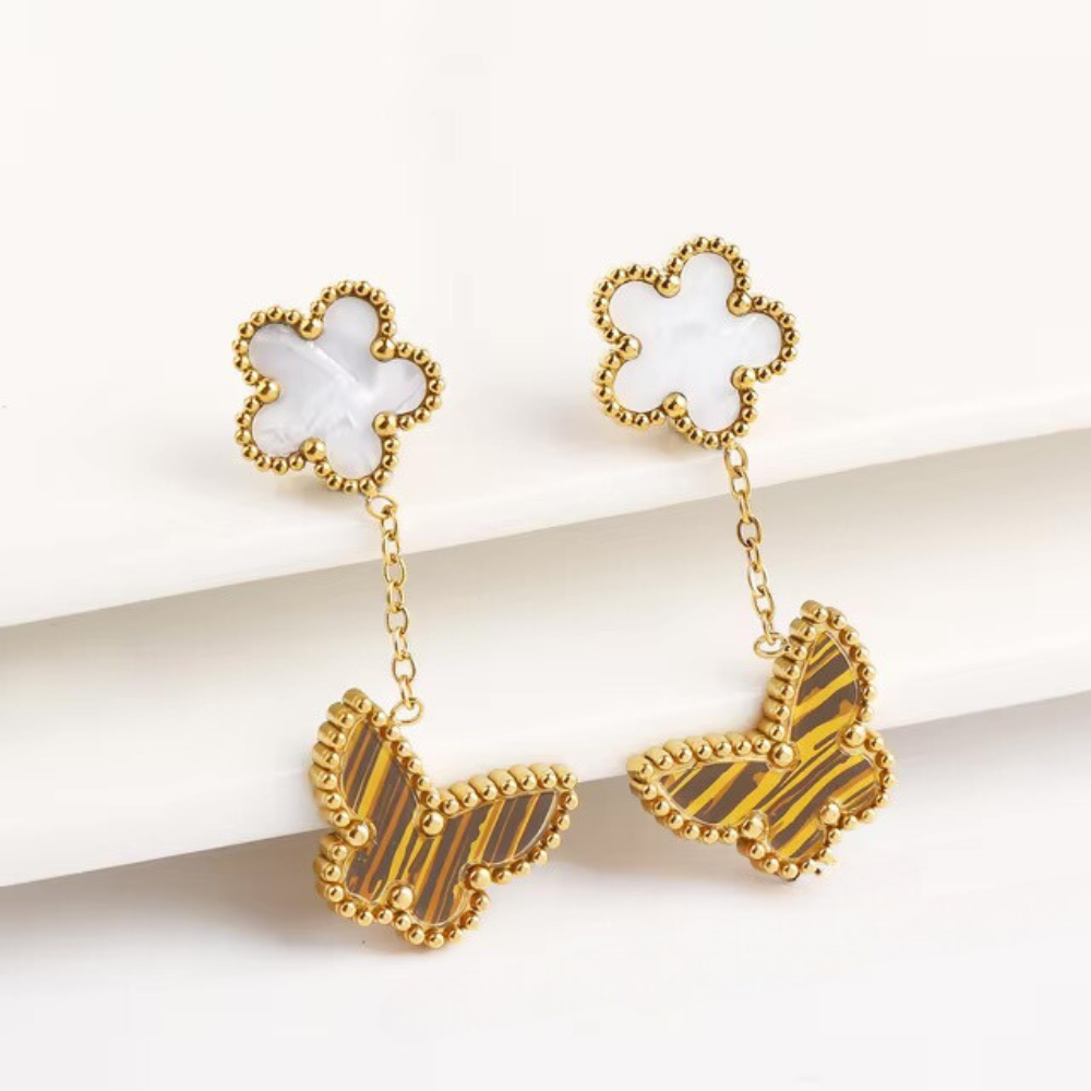 Butterfly Clover Earrings