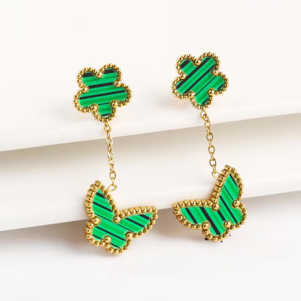 Butterfly Clover Earrings