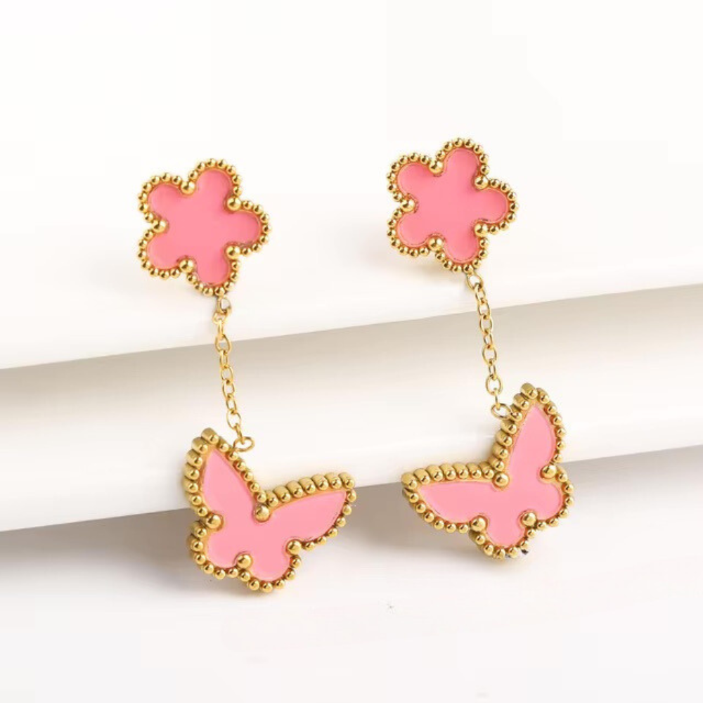 Butterfly Clover Earrings