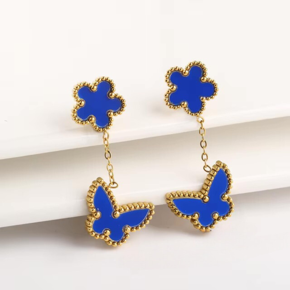 Butterfly Clover Earrings