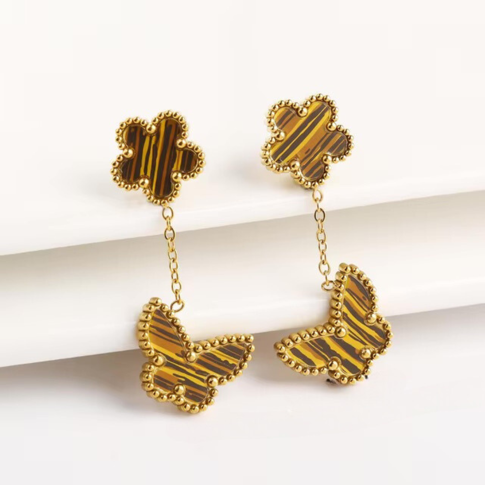 Butterfly Clover Earrings