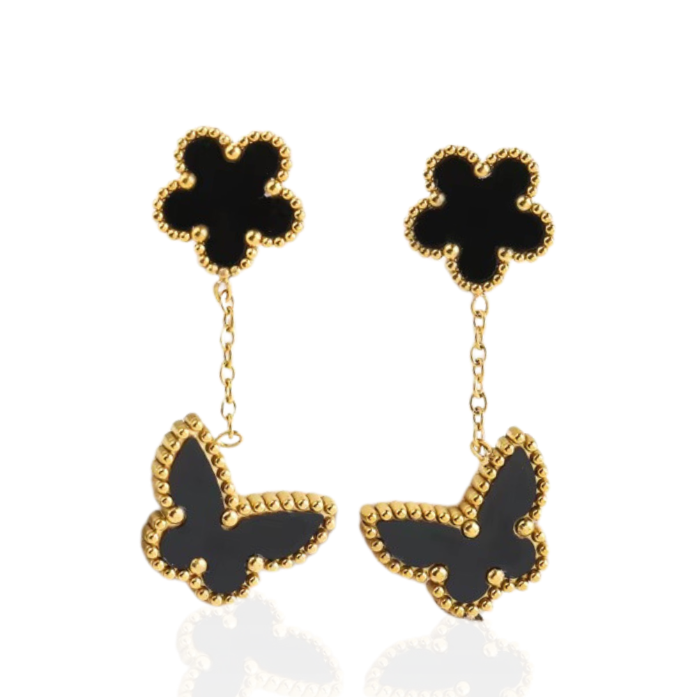 Butterfly Clover Earrings