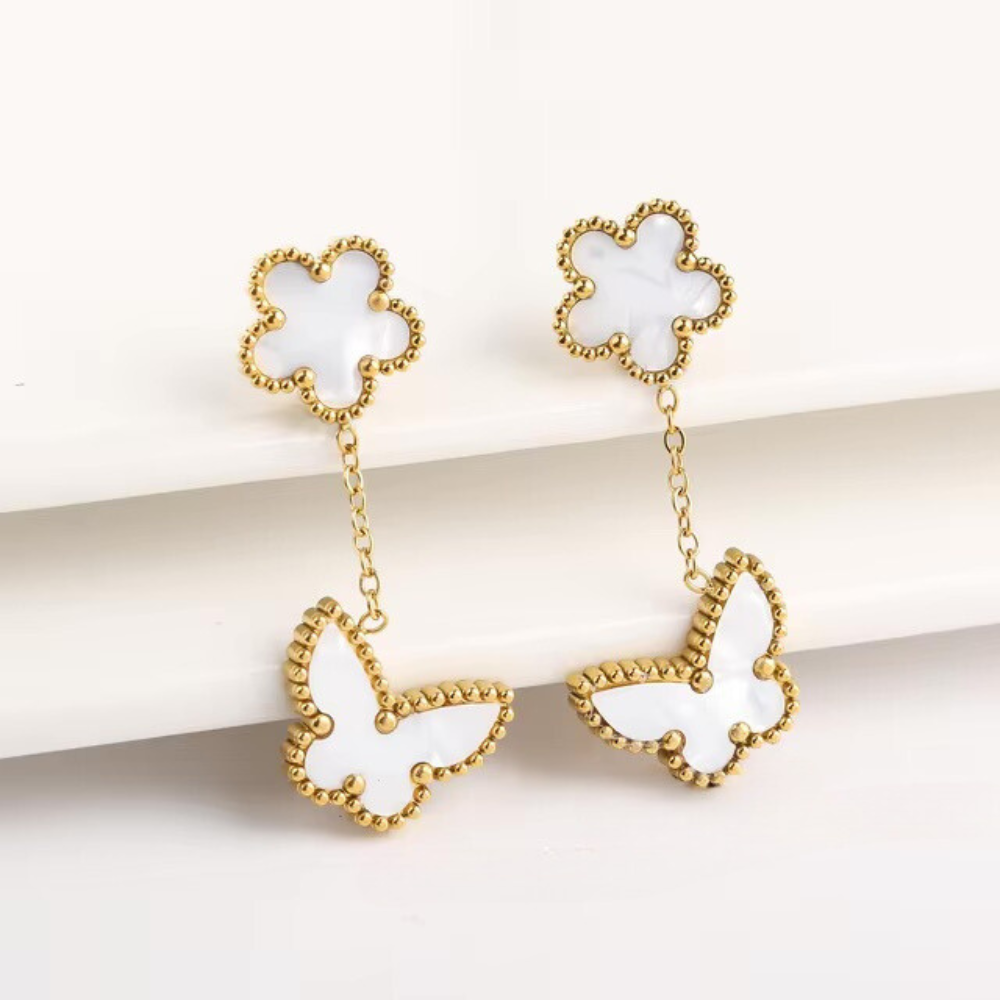Butterfly Clover Earrings