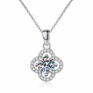 Clover and Solitaire Necklace