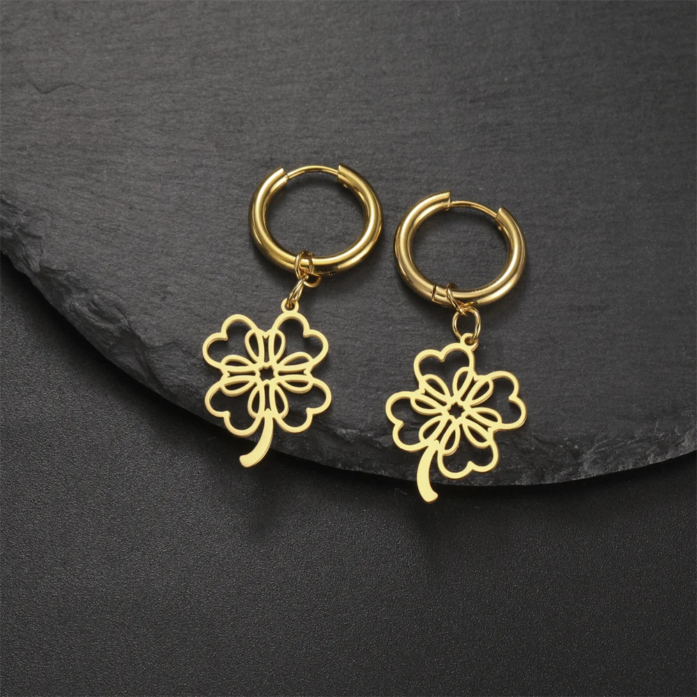 Clover Creole Earring