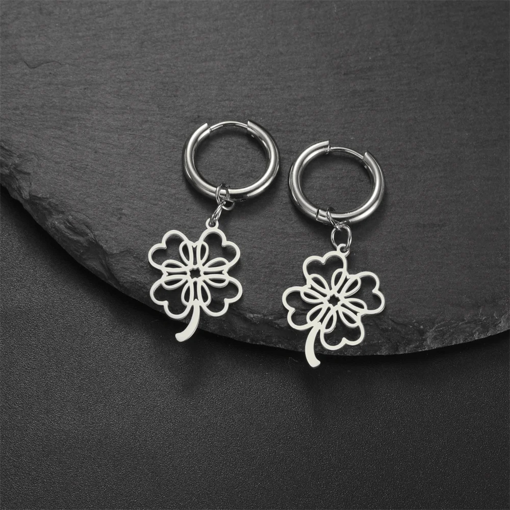 Clover Creole Earring