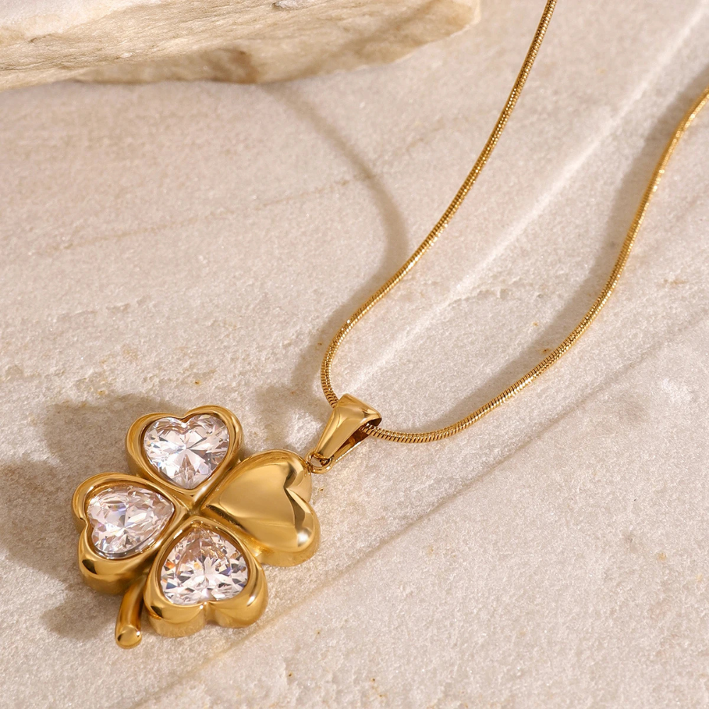 Four Leaf Clover Necklace - Image 2