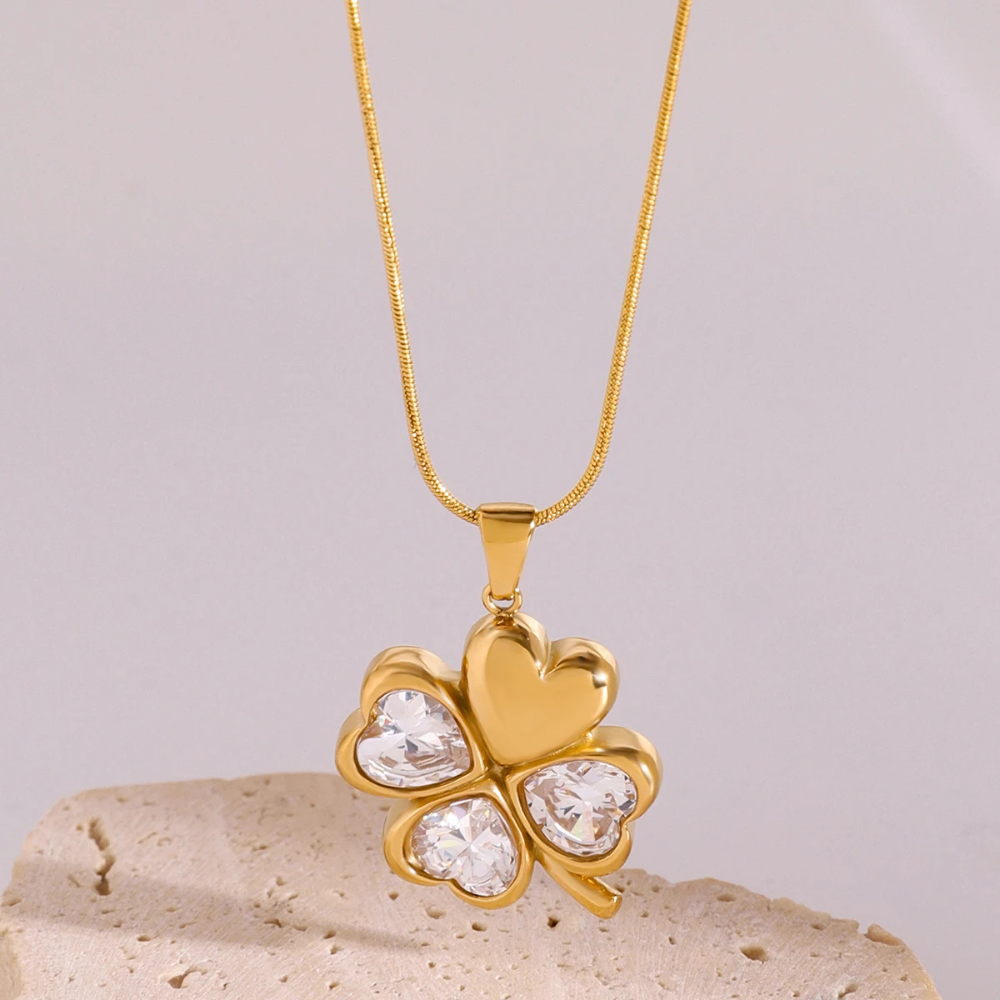 Four Leaf Clover Necklace - Image 3