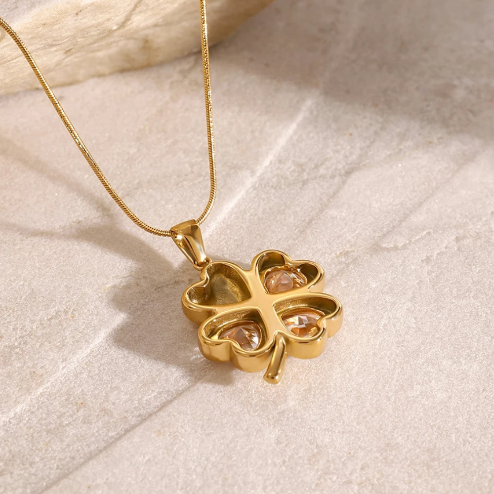 Four Leaf Clover Necklace - Image 4