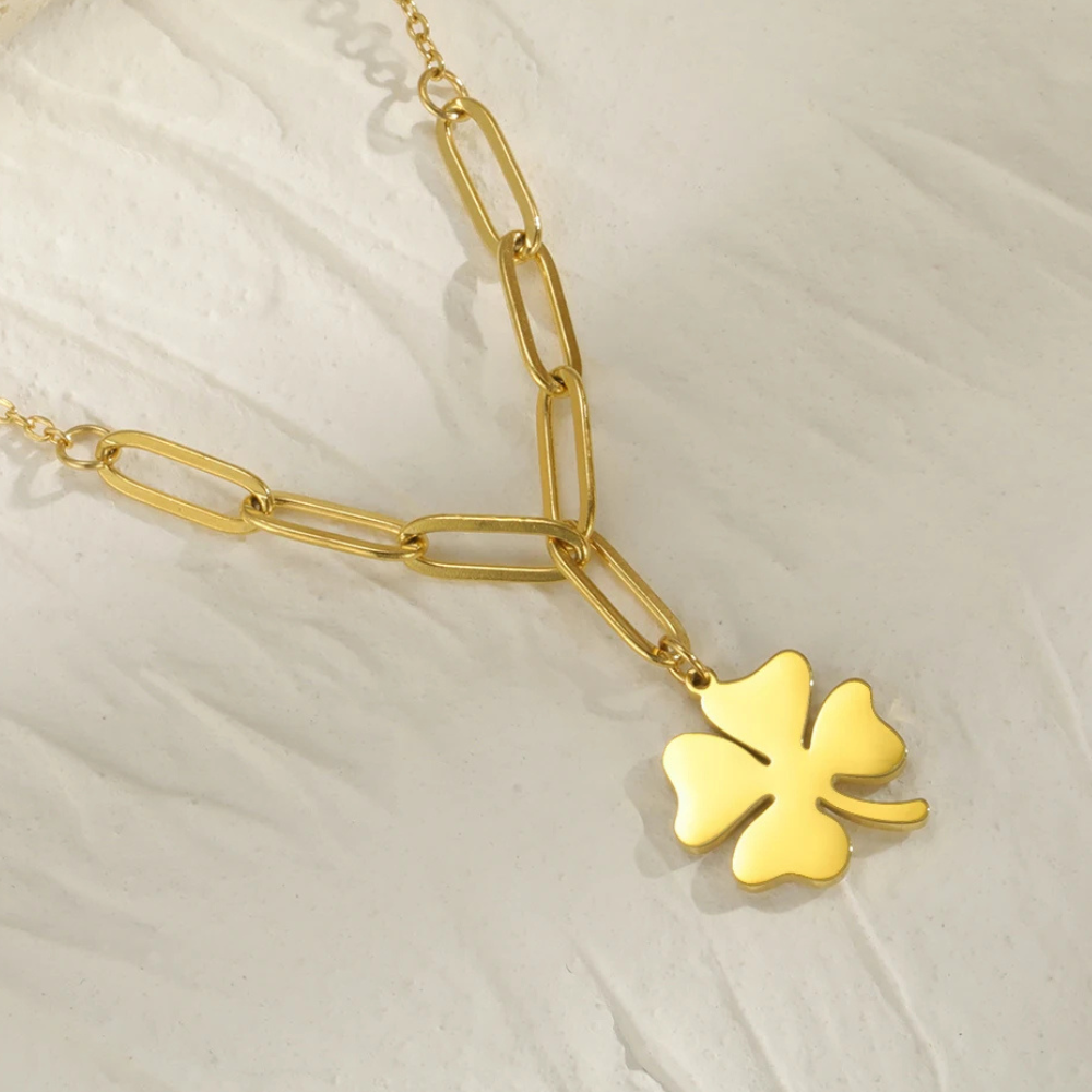 Long Clover Necklace - Image 4