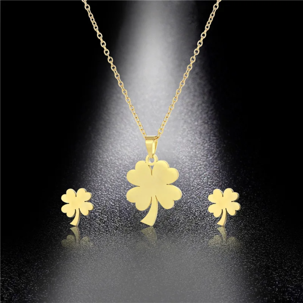 Stainless Steel Clover Necklace - Image 2