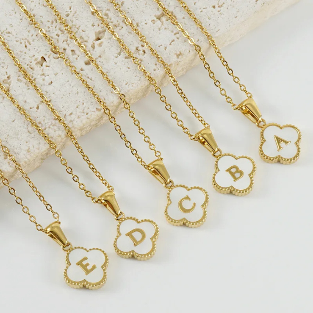 Initial Clover Necklace - Image 28