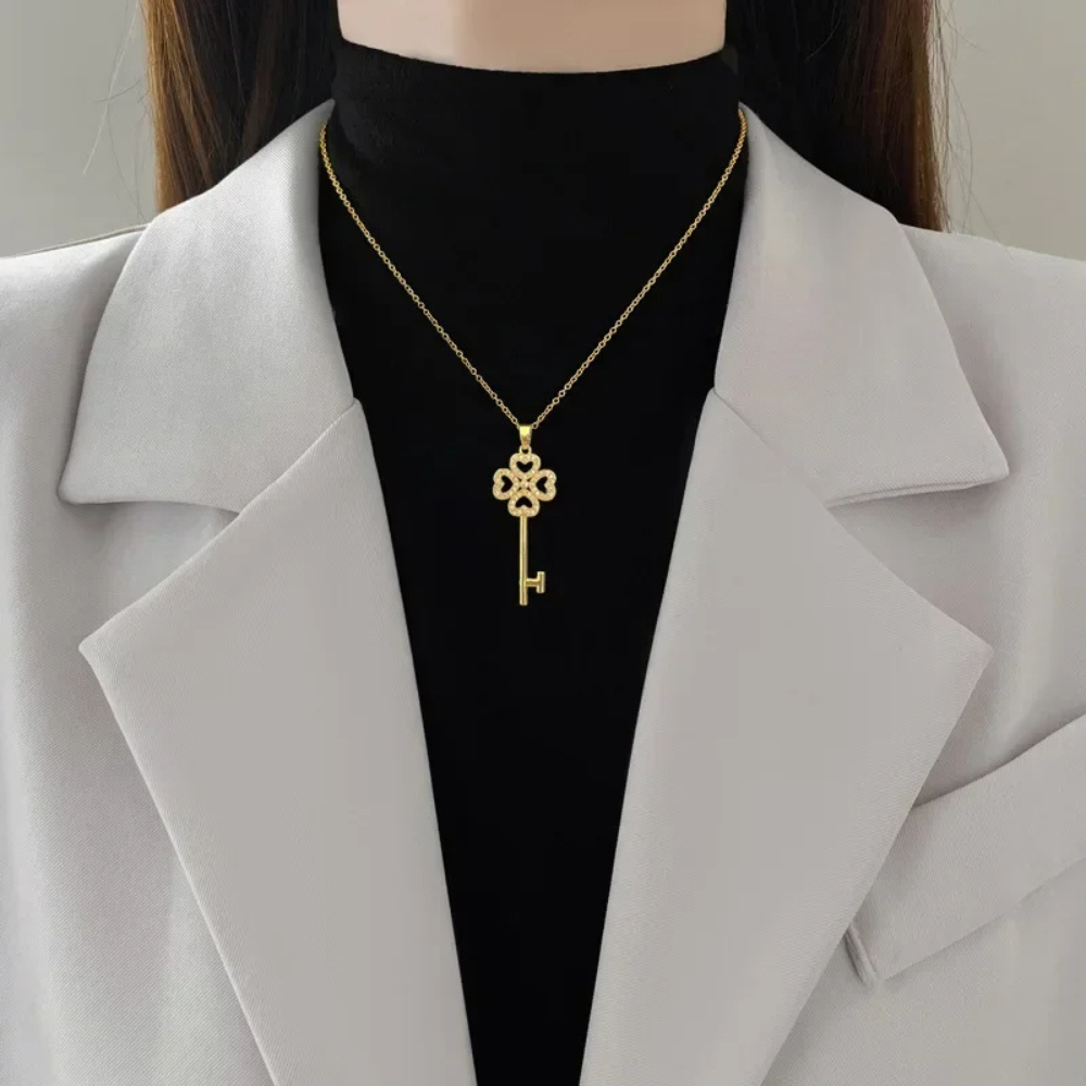 Clover Key Necklace - Image 2