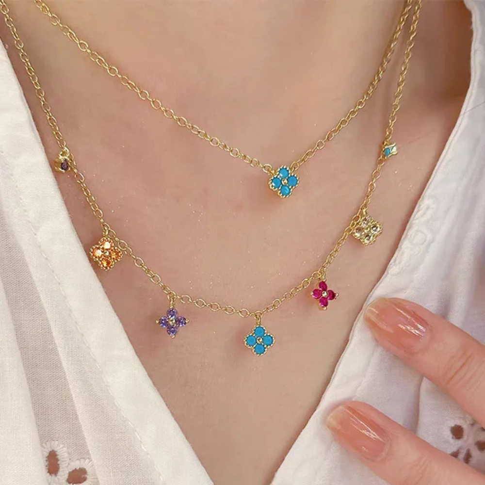 Clover Charm Necklace - Image 2