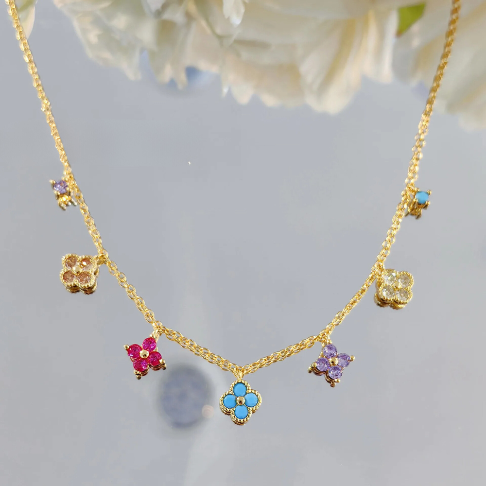Clover Charm Necklace - Image 3