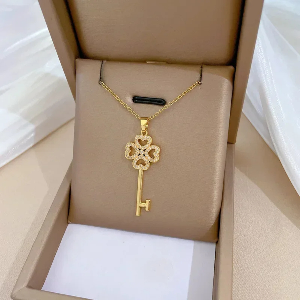 Clover Key Necklace - Image 4