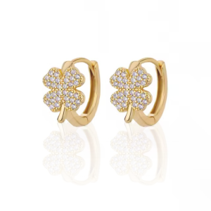 Diamond Clover Earrings