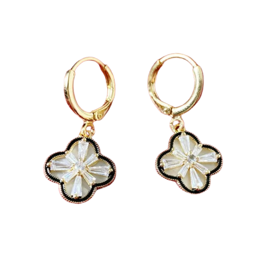 Gold Clover Earrings
