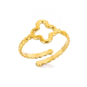 Gold Clover Ring