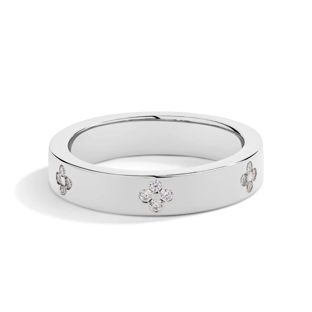 Gold Plated Clover Ring