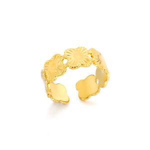 Golden Clover Ring
