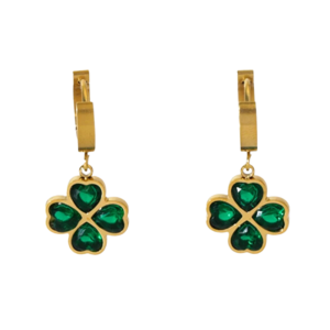 Green Clover Earrings