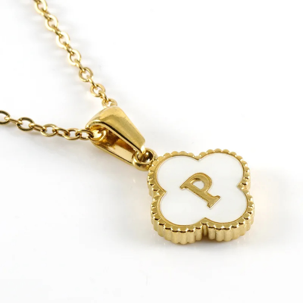Initial Clover Necklace