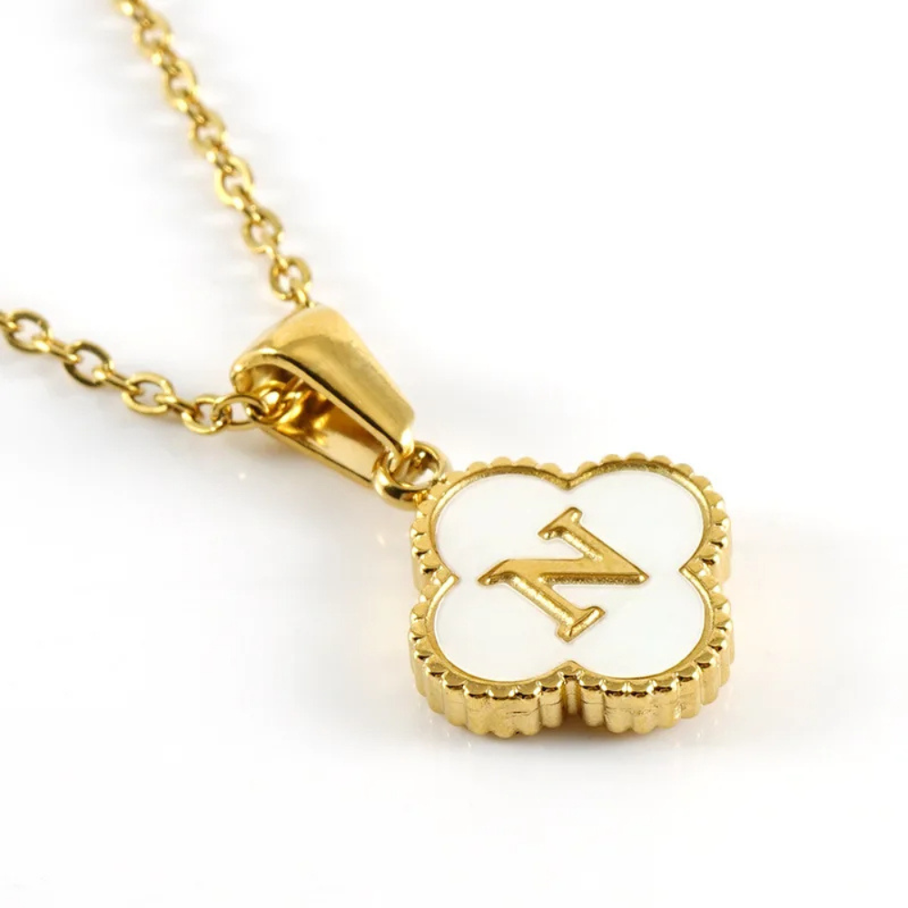 Initial Clover Necklace