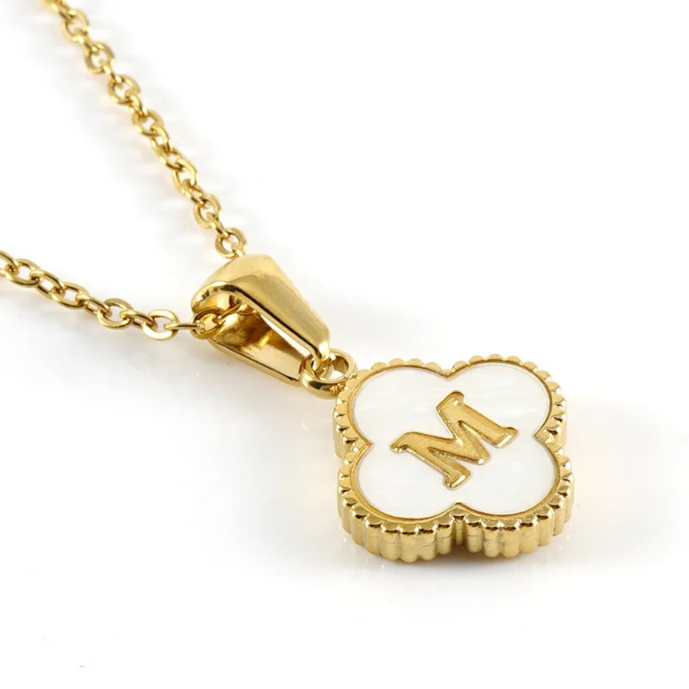 Initial Clover Necklace