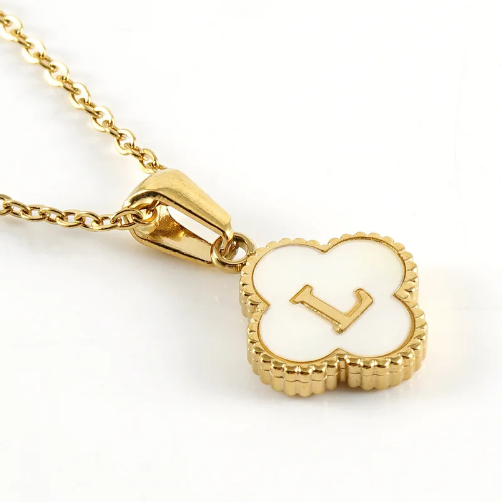 Initial Clover Necklace