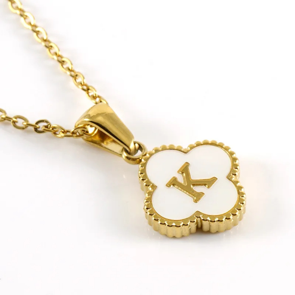 Initial Clover Necklace