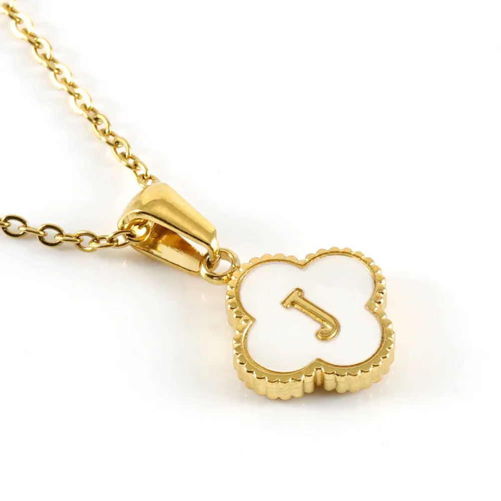 Initial Clover Necklace