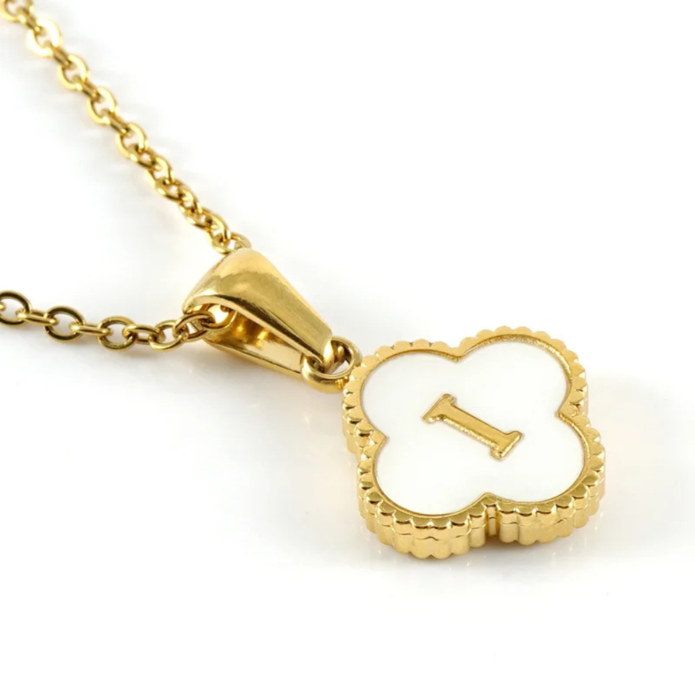 Initial Clover Necklace